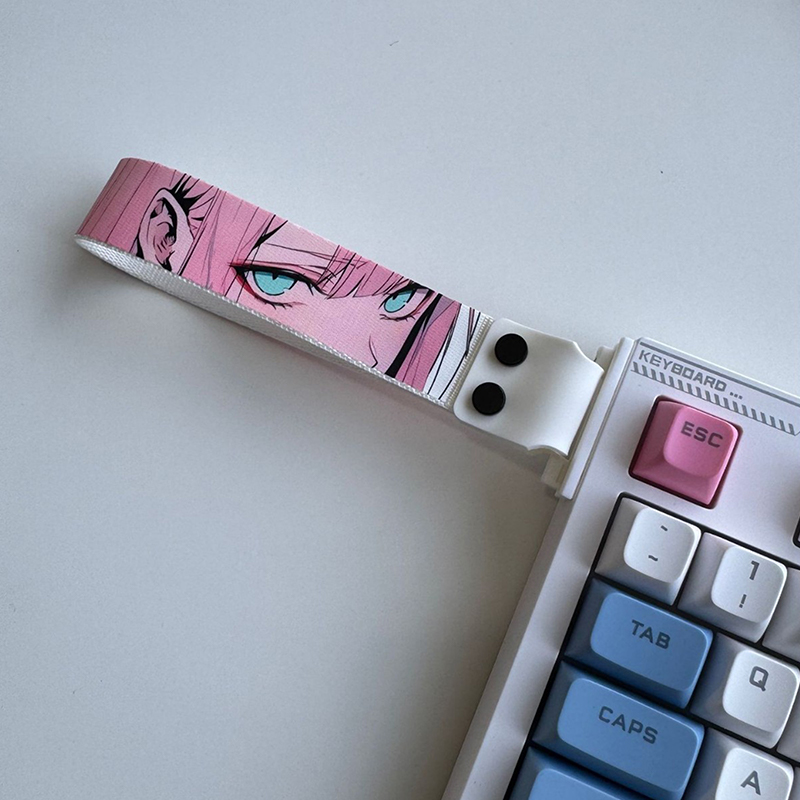 Wstążka do klawiatury mechanicznej, uniwersalny pasek do klawiatury, personalizowana wstążka do klawiatury anime, akcesoria do dekoracji klawiatury.