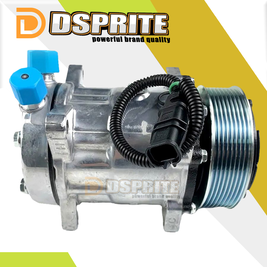 Compresseur de climatisation automobile 24V 8Pk 119MM pour Man TGA Tgs Tgx Sanden SD7H15 51779707028 8FK351135-141 81619066012