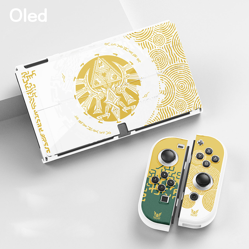 Para Zelda Capa protetora para Nintendo Switch OLED/Switch Console e Joy-Con Absorção de choque e capa dura para PC antiarranhões