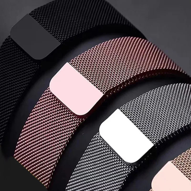 Anello milanese per cinturino Apple Watch 46mm 44mm 45mm 40mm 42mm 41mm 38mm 49mm Bracciale iWatch Series 10 Ultra 2 9 8 SE 7 6 5 Band