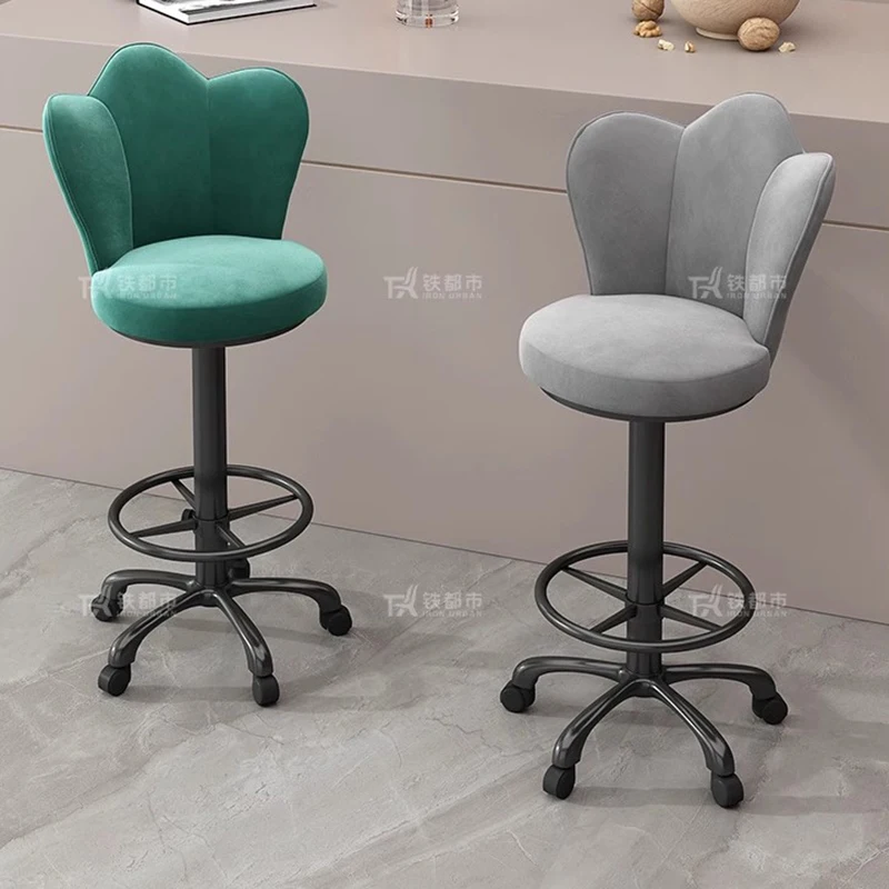 Cadeiras de bar longas e modernas, design ajustável, luxo, giratório, bancos de bar, sala de estar, estética ergonômica, móveis para casa