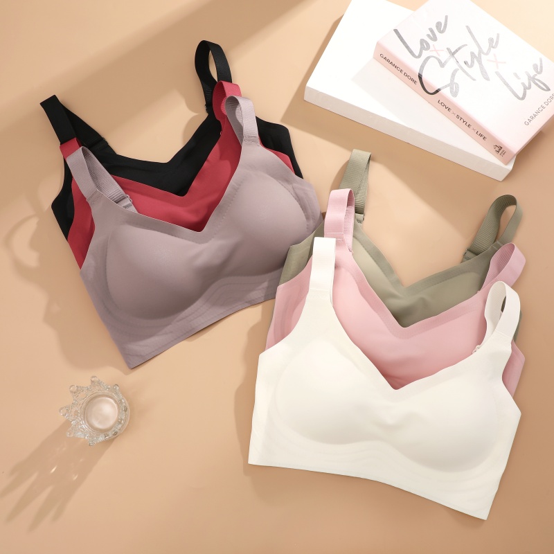 Finetoo – Lingerie à armatures sans couture pour femmes, soutien-gorge de Sport quotidien, gilet, soutien doux, ceinture réglable, confortable, grande taille