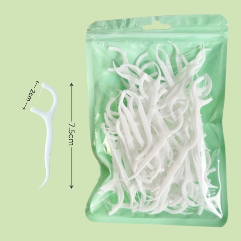 YS00111--100PCS tandenstrip, diep schone floss, mondverzorging, draagbare sanitair floss, dagelijks reizen