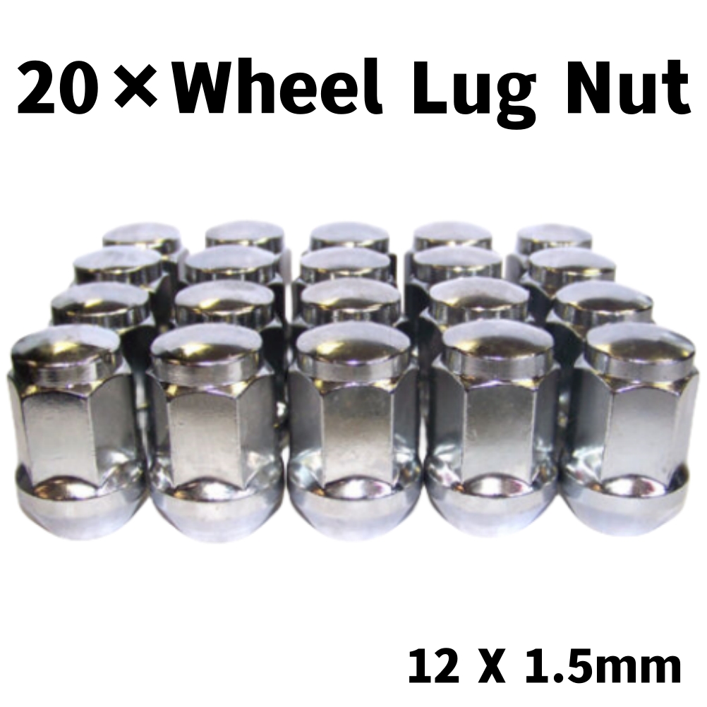 20 Stuks Lichtmetalen Wielmoeren Voor Ford Mondeo M12X1.5 Zilveren Lugs Studs Bouten Sets