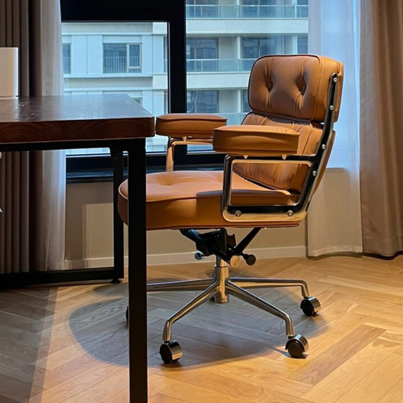 พนักพิงออกแบบเก้าอี้สํานักงาน Executive Study คอมพิวเตอร์ GAMING Office เก้าอี้หรูหราสีส้ม Sillas De Oficina บ้านเฟอร์นิเจอร์