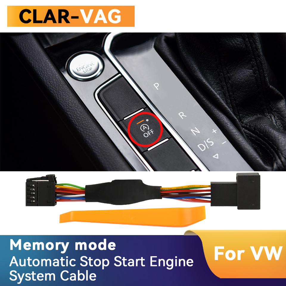 Para Volkswagen Golf 7 7.5 Passat B8 T - Roc detiene automáticamente el arranque del sistema del motor, apaga el dispositivo, controla el enchufe del sensor y deja de cancelar el modo de memoria del cable