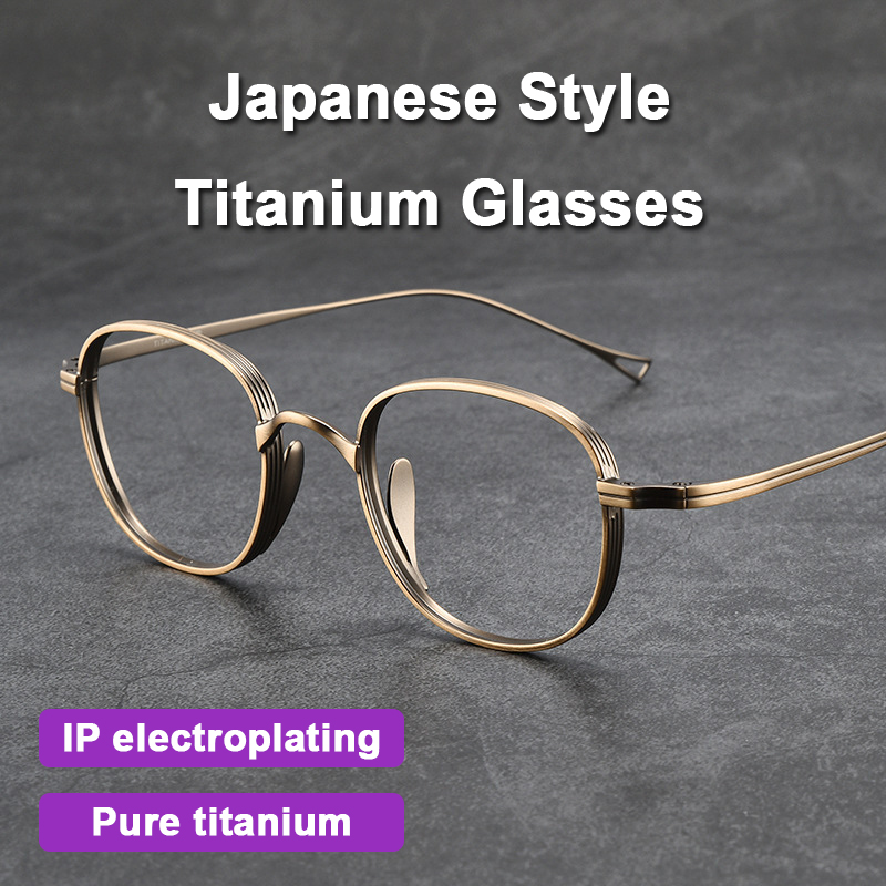 2023 Japan Stil Reinem Titan Retro Design Gläser Luxus Marke Frauen Männer Rahmen Ultra licht Brillen