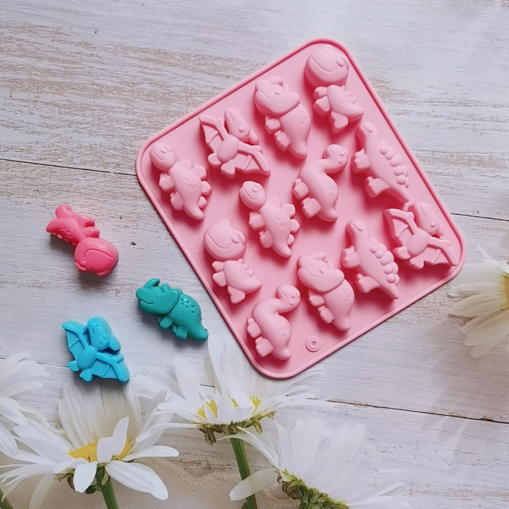 3D Dinosaurus Siliconen Fondant Chocolade Snoep Schimmel Biscuit Cake Kaars Zeep Ambachtelijke Bakvorm Decor Gebak DIY Gereedschap
