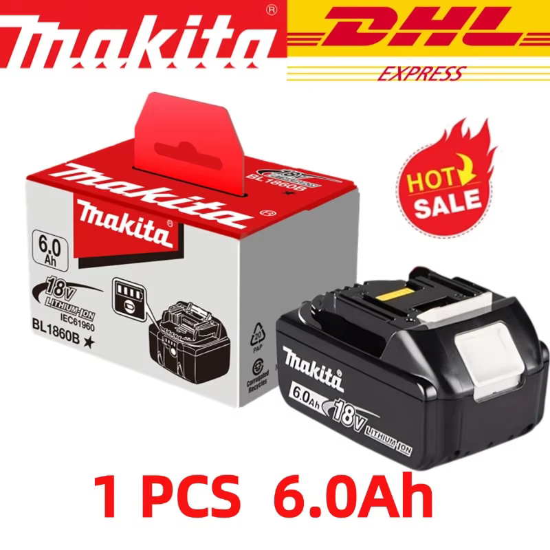 🥇️ Аккумулятор Makita 18 В для электроинструментов Makita 18 В Аккумуляторная батарея Makita BL1860B 18 В может заменить BL1850B LXT400