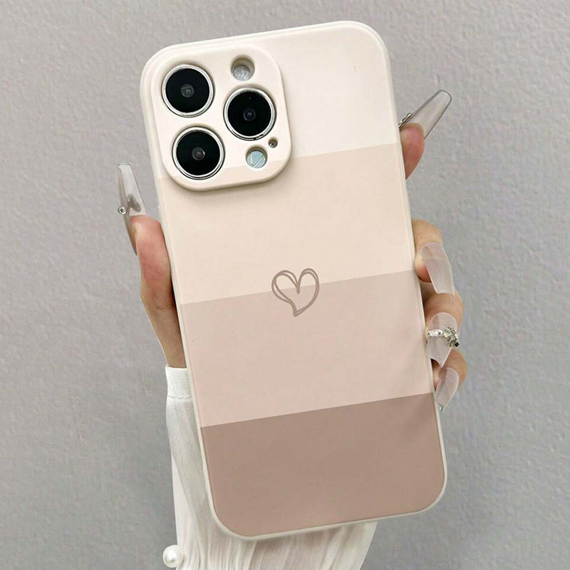 Malowane miękkie etui na telefon w kształcie serca dla Samsung Galaxy S25 S23 S22 Ultra S24 FE A55 A54 A15 A35 A34 A16 A53 A36 A56 Soft Cover