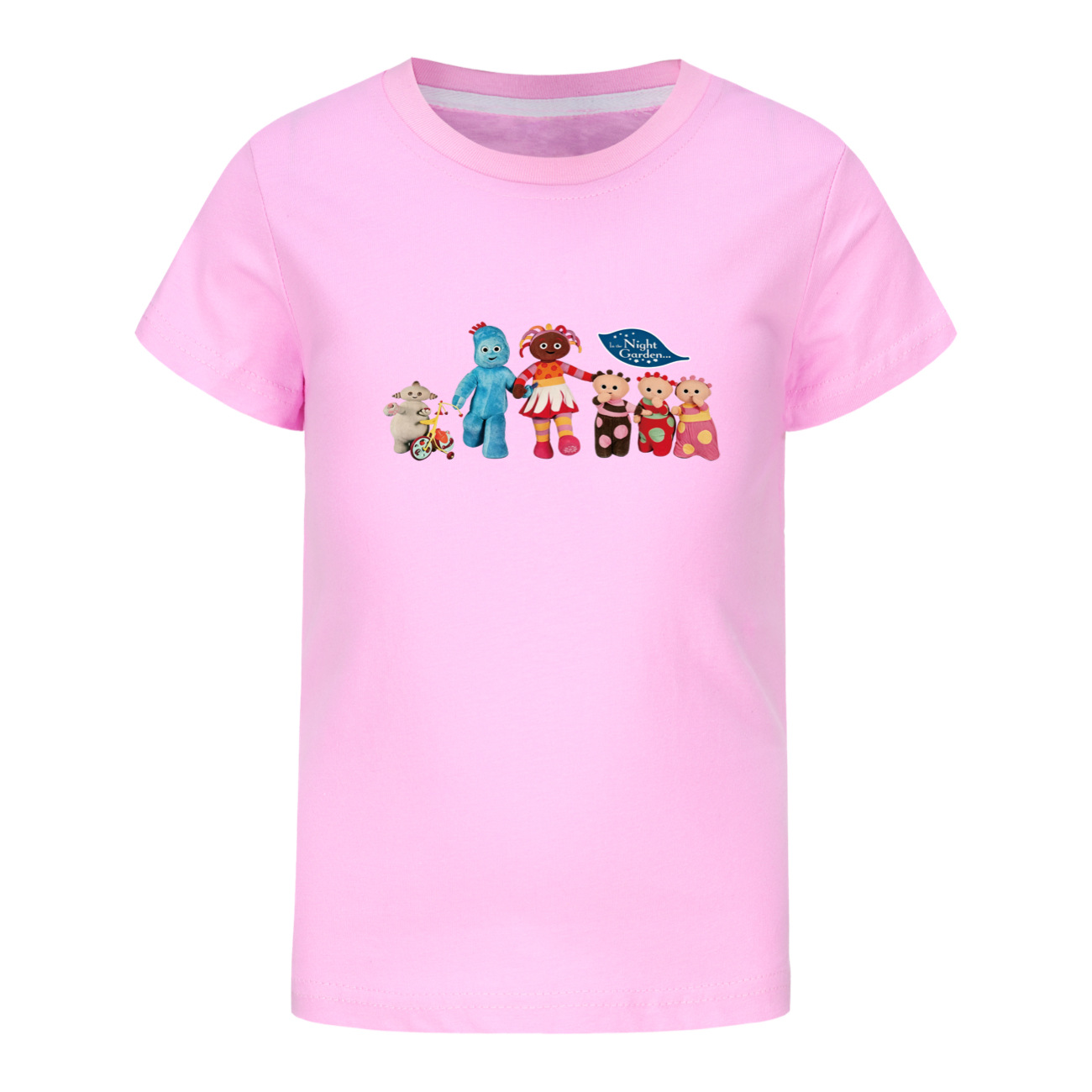 เสื้อผ้าในสวนแห่งราตรี เสื้อยืดเด็ก ลายการ์ตูน อิกเกิ้ลพิกเกิ้ล อัปซี เดซี่ มักกะ ปักก้า เสื้อยืดเด็กผู้หญิง เสื้อยืดตลกๆ เสื้อยืดเด็กผู้ชาย แขนสั้น