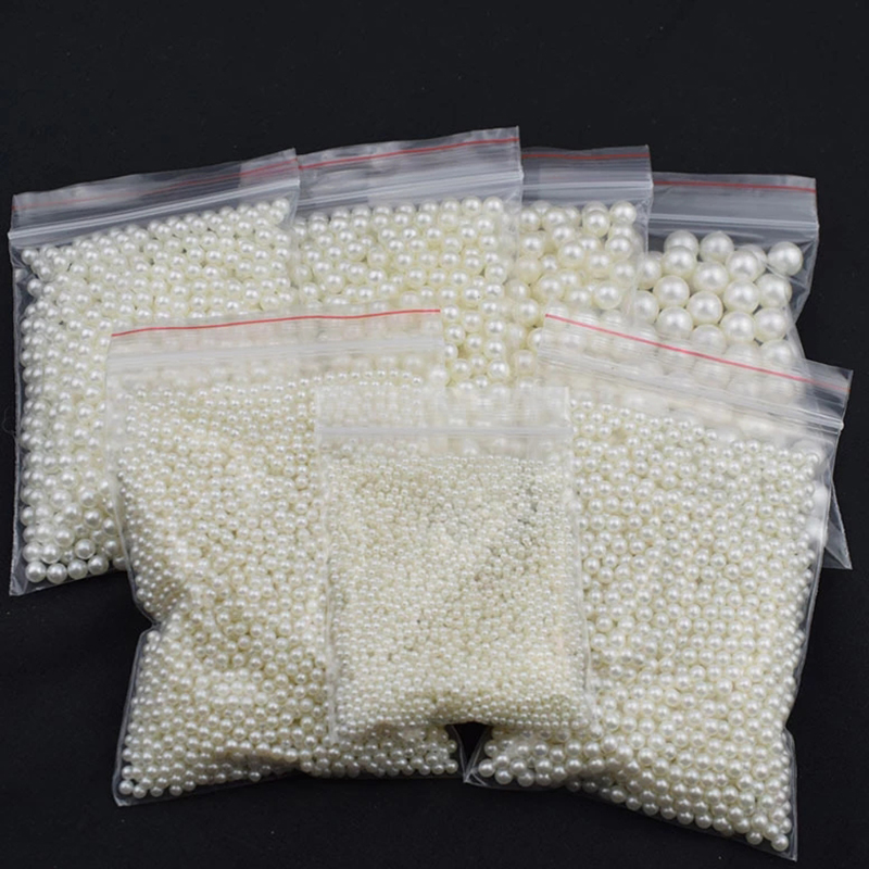 400-20 peças 4/5/6/8/10/12/14mm contas de imitação de pérola redondas brancas bege espaçadoras para fazer joias diy contas soltas atacado