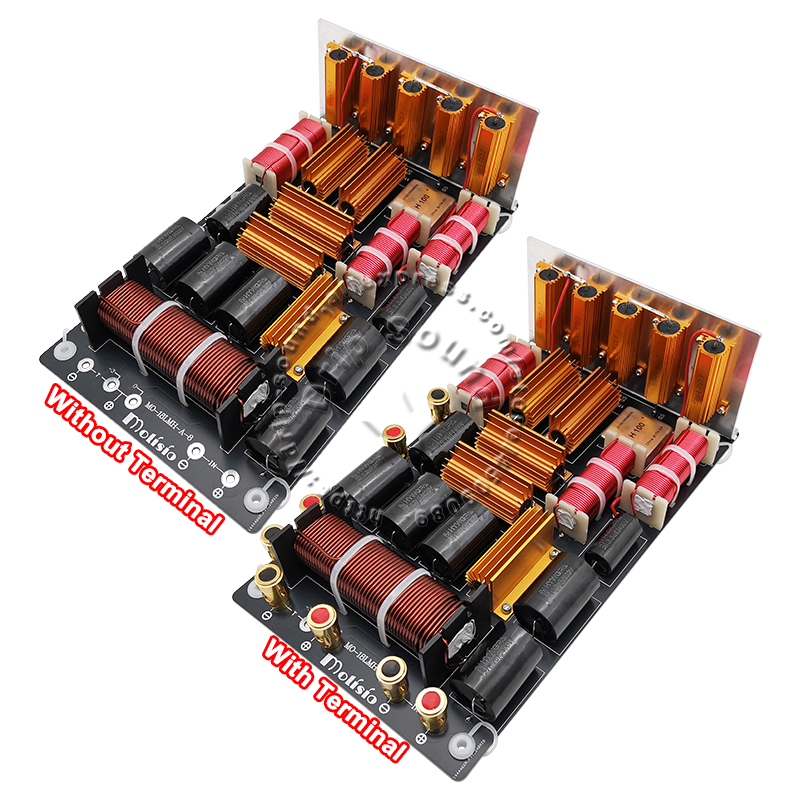 1pcs 3 Way 3 Unit Treble Medlant Bass 1800W Hi-Fi Crossover Audio Stage Speaker Loudspeaker High Power Frequency Divider Filters
