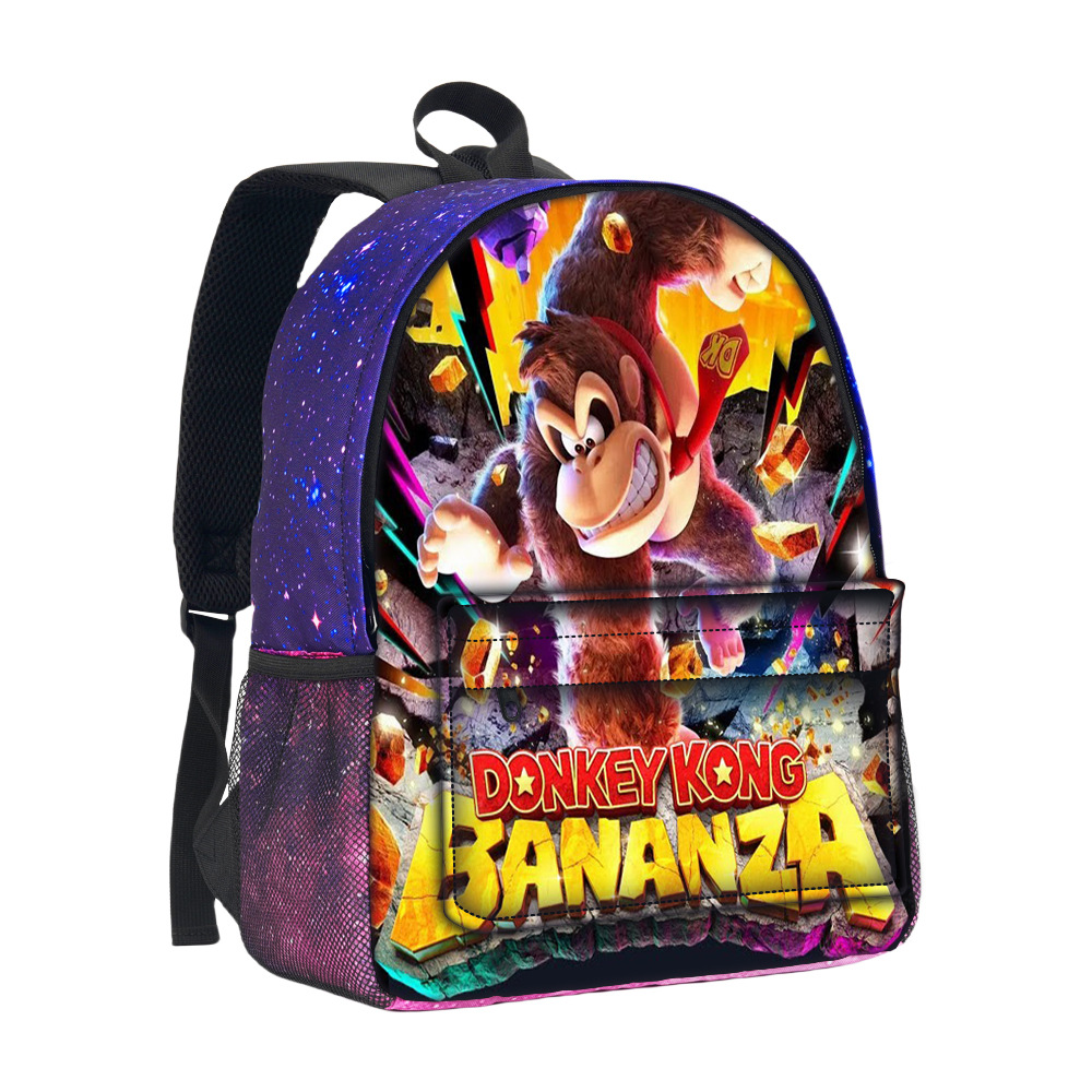 Dong Qigang: Jiaoli W pełni Otwarta Torba 3D Stereoskopowa Gwieździste Niebo Donkey Kong Bananza Najlepsza Minimalistyczna Torba Gwieździste Niebo dla Uczniów