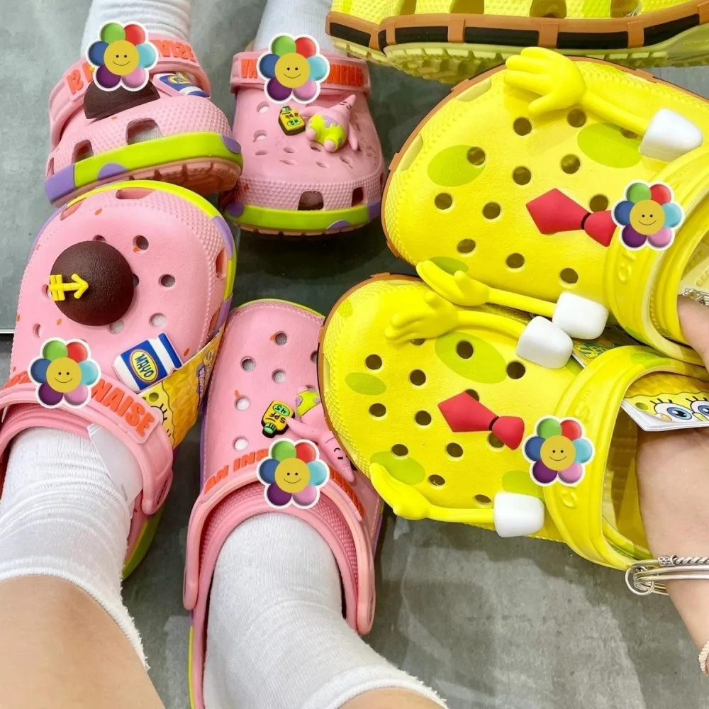 Paar-Cartoon-Clogs Sommer Strand Rutschfeste EVA Geschlossene Zehen Komfort Ultra Coole Neue Sandalen Geschenk Anime SpongeBob Patrick Star Schuhe
