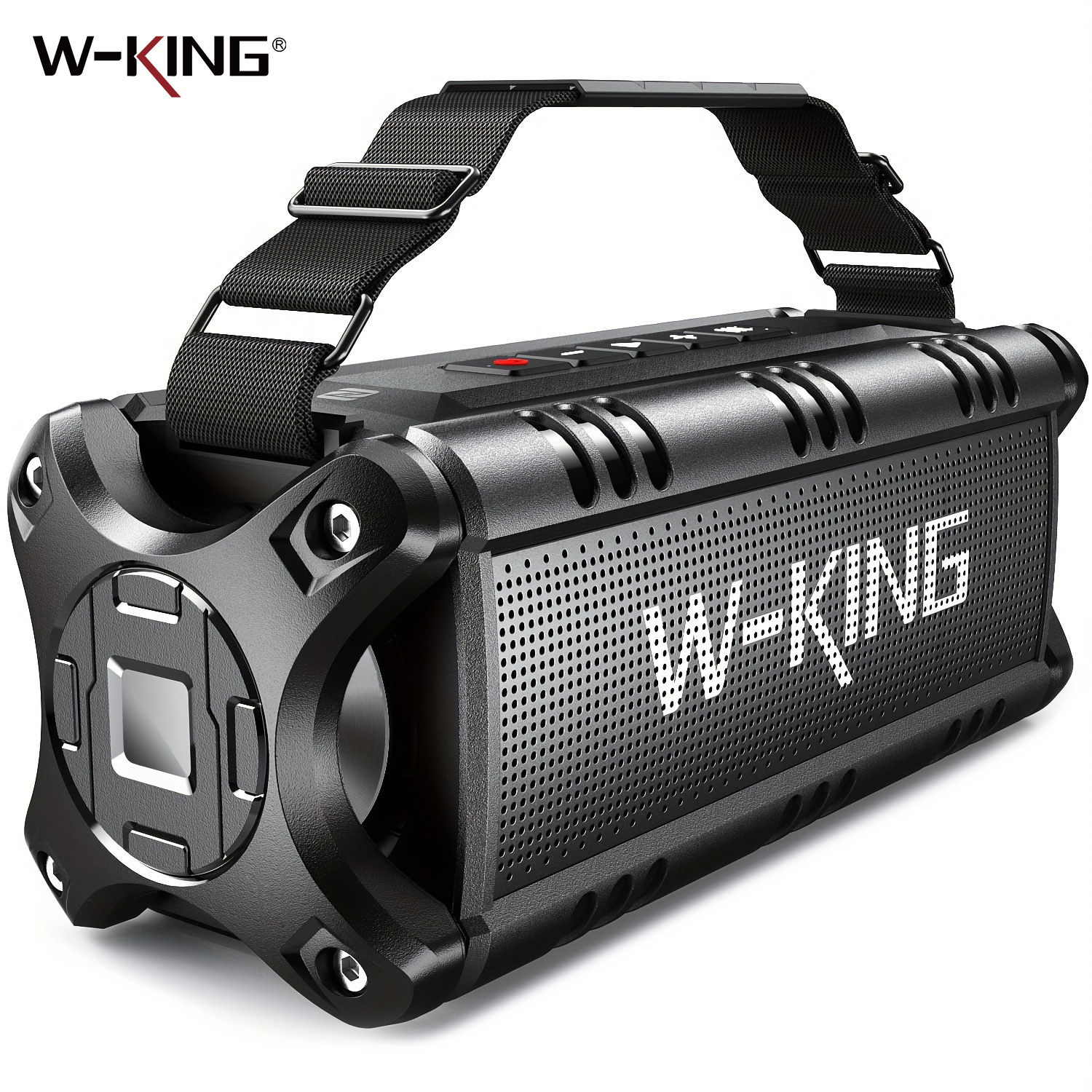 W-KING D8 Bluetooth Speaker, 50W RMS IPX6 Waterproof Loud Speakers Bluetooth Wireless, Large Outdoor Portable Party Box for Home, Outdoor, Beach, Swimming Pool
