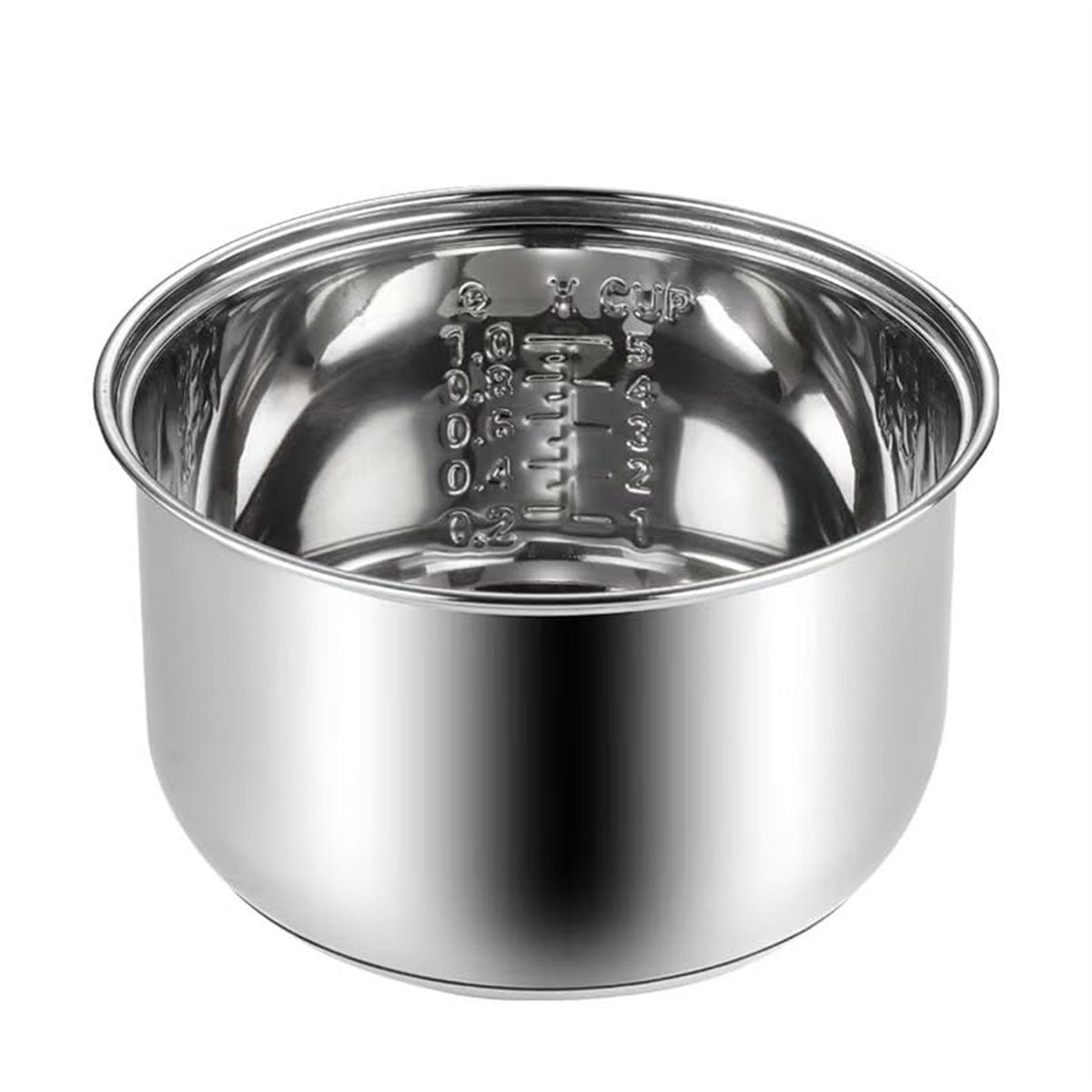 BABQ 304 Stainless Steel Rice Cooker Inner Bowl for Zojirushi NS-TSC10 (5.5cups) Multi-Cooker Replacement Inner Po