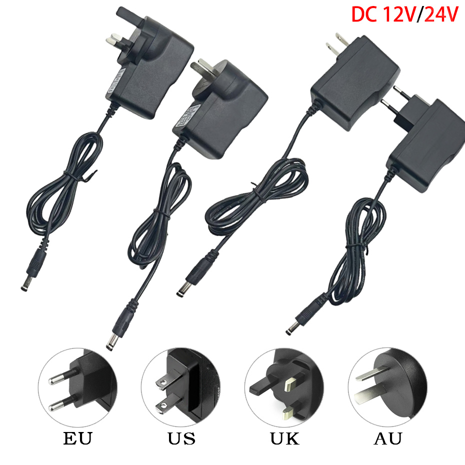 AC zu DC Konverter 12V 24V 1A/2A/3A/5A/6A/8A/10A 12W-120W Netzteil Adapter AC110-240V Universal für LED Streifen Beleuchtung