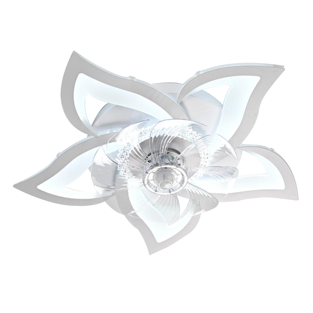 IRALAN-Modern LED Luz Ventilador de Teto, Interruptor Inteligente, Decoração de Interiores, Eletrodomésticos