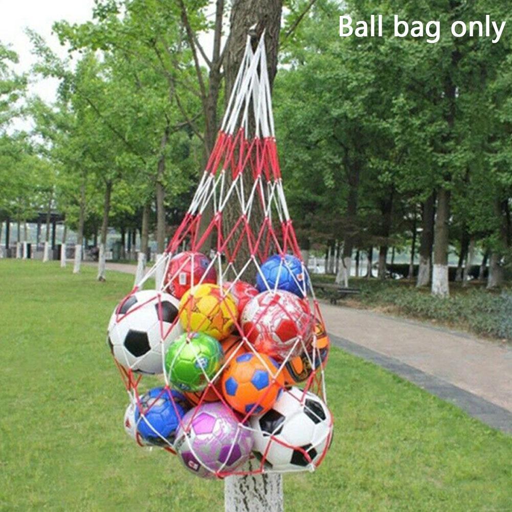Tragbare Große Ball Tasche Bold Volleyball Fußball Nähte Und Mesh Net Tasche Basketball Rot Sport Weiß Outdoor Werkzeuge B7W0