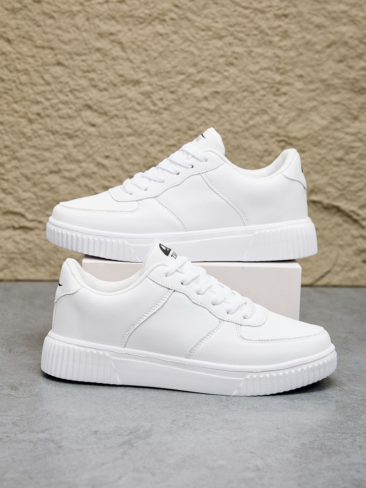 Mode Lederen Mannen Witte Sneakers Ademend Comfort Klassieke Casual Schoenen Heren Vrouwen Outdoor Wandelschoenen Paar Schoeisel Maat