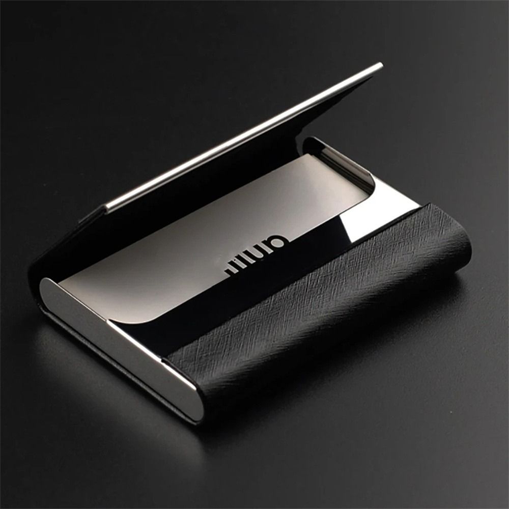 Rfid Credit Card Holder Men Wallets Bank Cardholder Case Luxury PU Leather Slim Thin Business Card Holder with Magnetic Buckle
