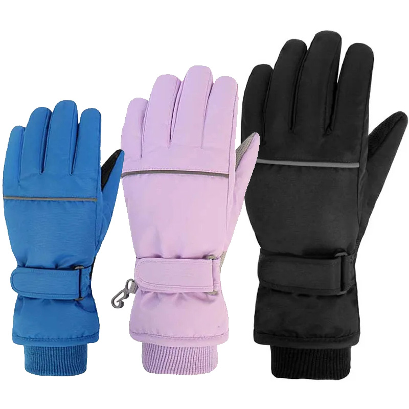2024 crianças luvas de esqui manter o dedo quente à prova dwaterproof água engrossar luvas inverno snowboard neve crianças luvas para meninos menina acessórios