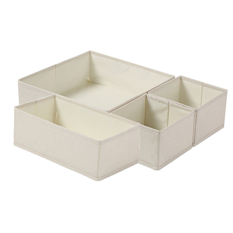 Organisateurs de sous-vêtements d'armoires et de tiroirs, garde-robe, organisateur de soutien-gorge pour sous-vêtements, chaussettes, pantalons, boîte de rangement pliable pour la maison