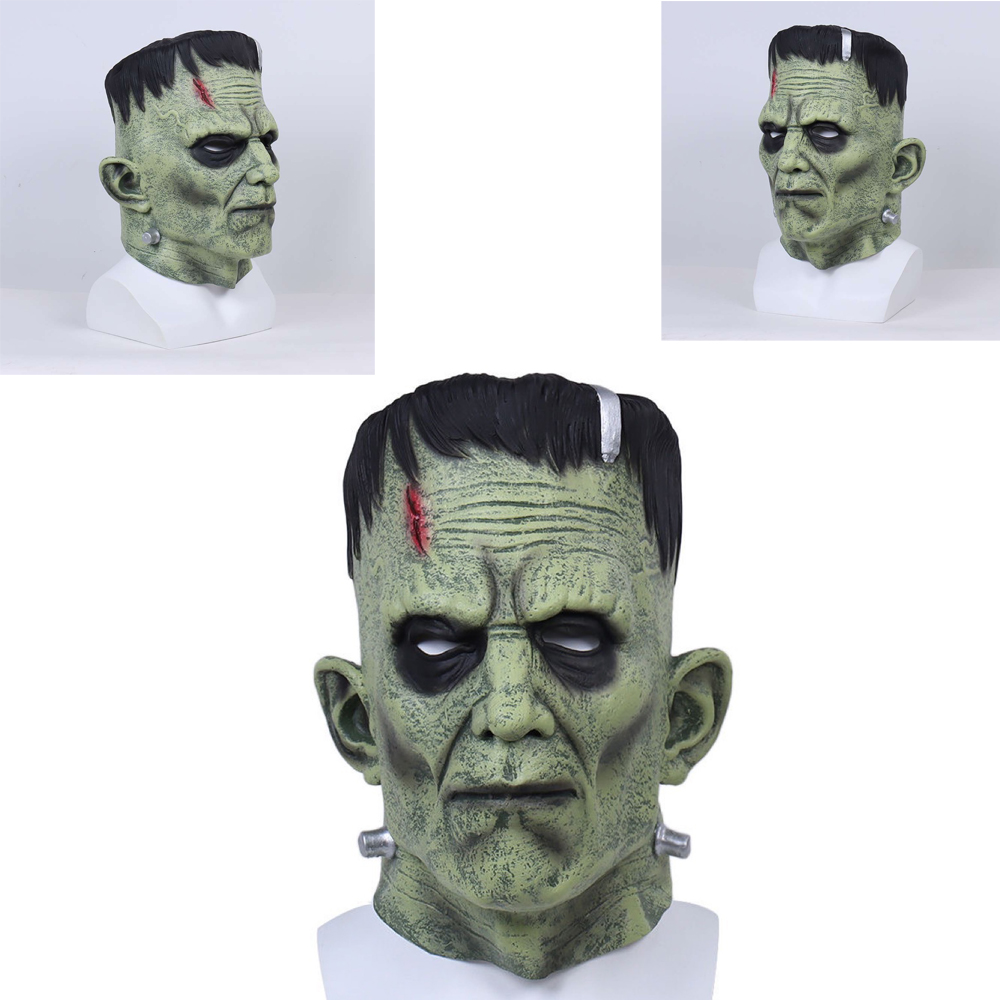 Frankenstein máscara diabo monstros cosplay máscaras zumbi mascarillas mal látex máscaras anime rosto mascaras traje de halloween adereços