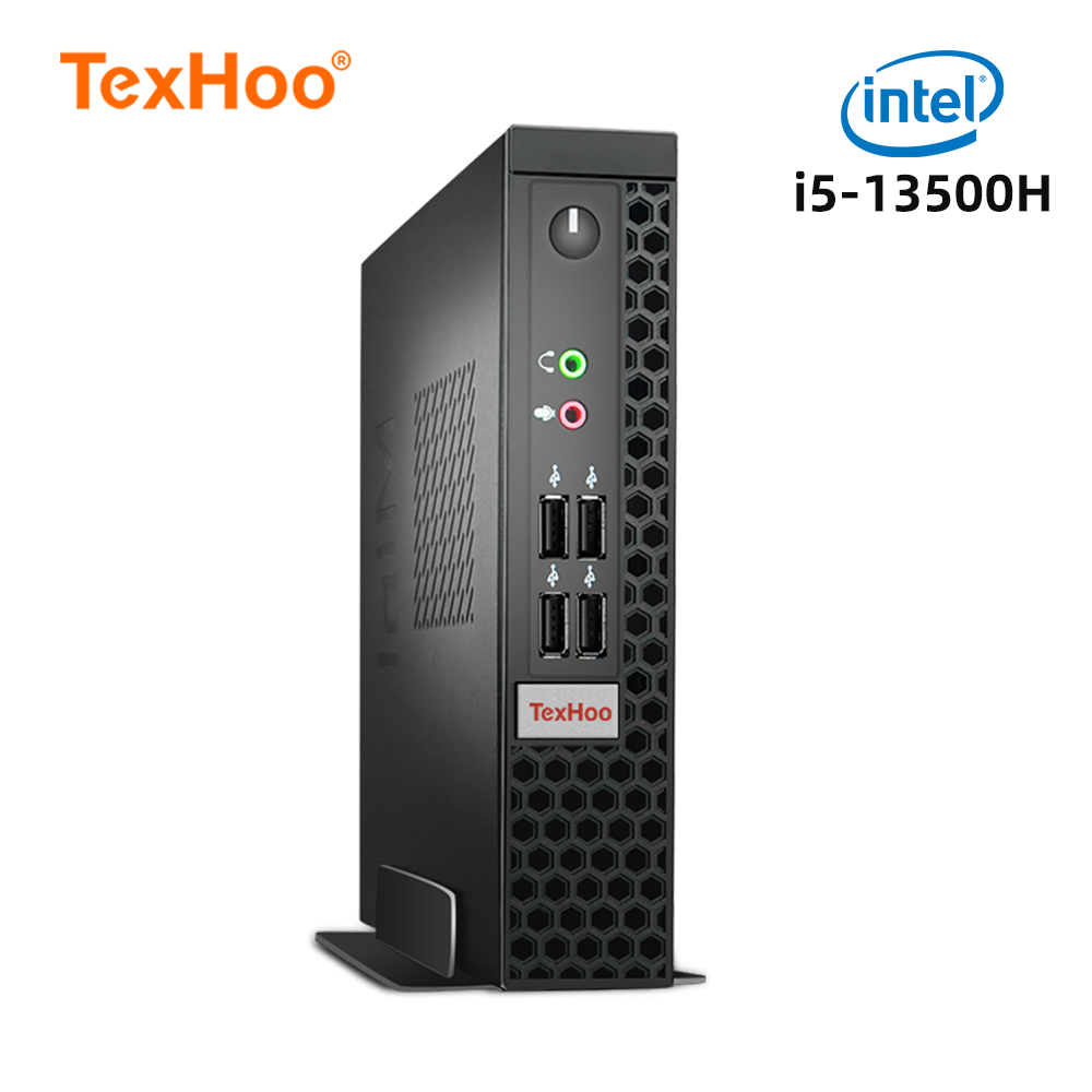 Komputer TexHoo Mini PC Windows 11, Intel Core i5 13500H/N5095, 16 GB DDR4 512 GB SSD, dwuzakresowy WiFi 6, BT5.2, komputer do gier 4K w 60 Hz