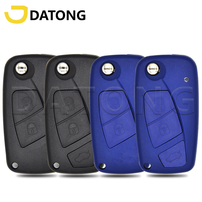 Datong World Substituição Flip SIP22 Capa para chave de carro para Fiat Punto Ducato Doblo Bravo Stilo Panda Idea Iveco