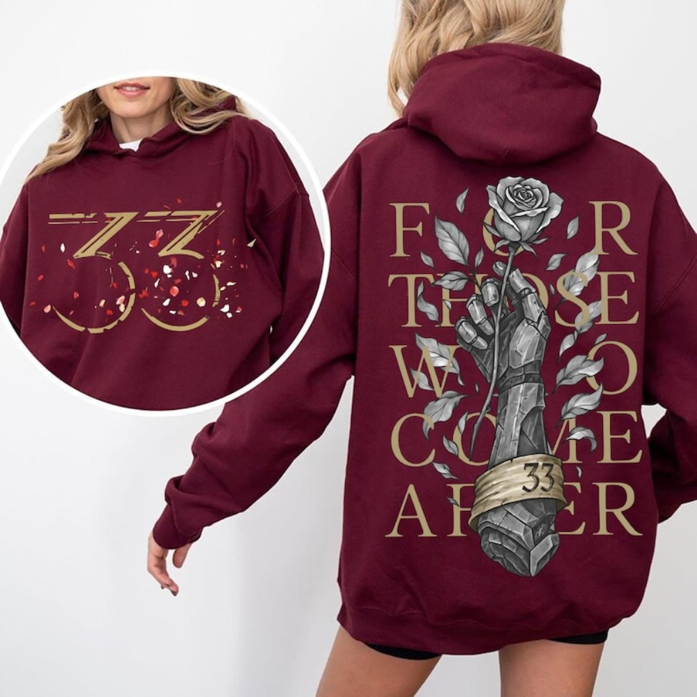 Expedition 33 para aquellos que vienen después de la cita Sudadera con capucha para jugador Gustave Clair Obscur Fan Sudadera para mujer Juego Homenaje Ropa Sudadera con capucha