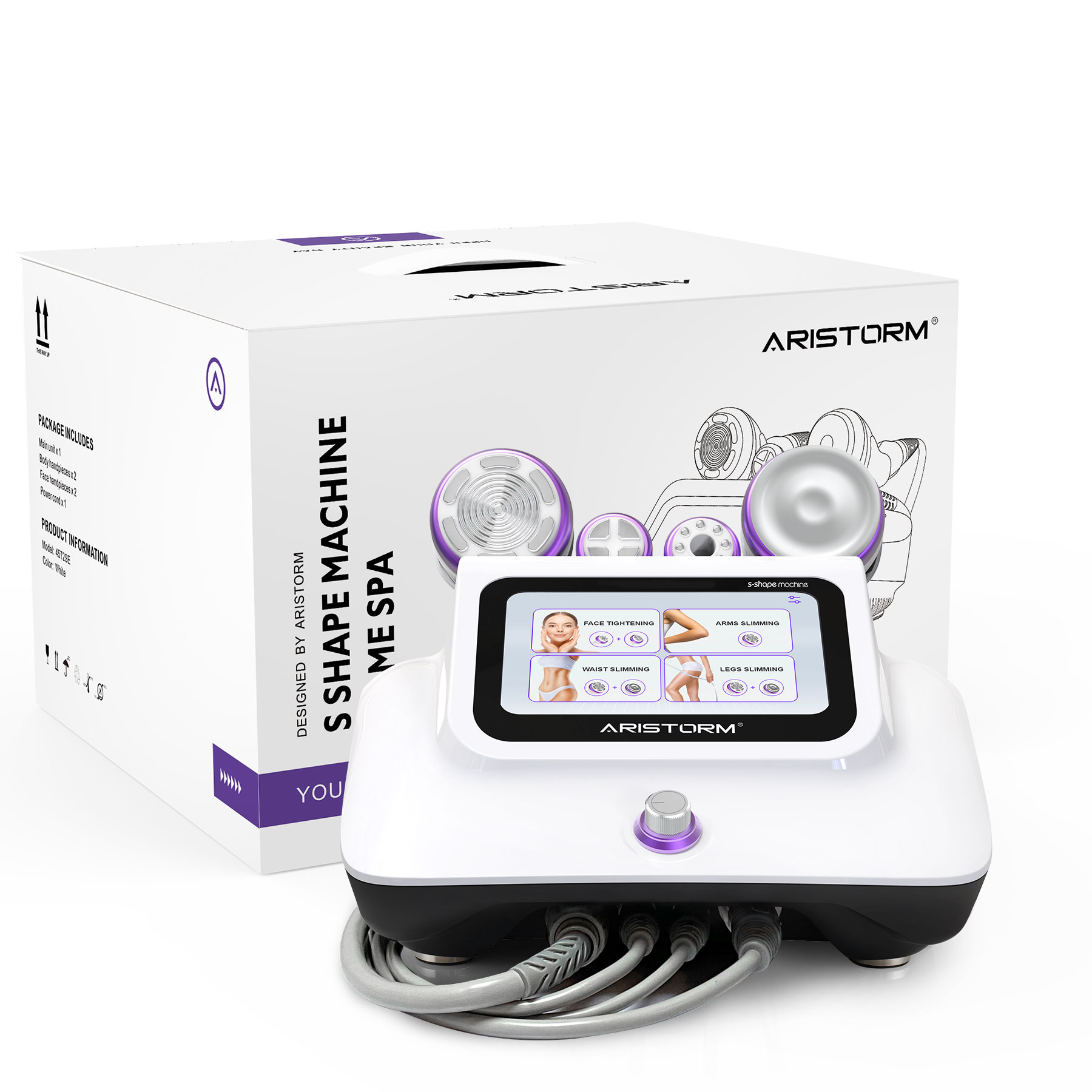 Aristorm S-Form-Gerät 30K Ultraschall Körperformung Gesichtsstraffung Heimgerät Körperformungs-Massagegerät
