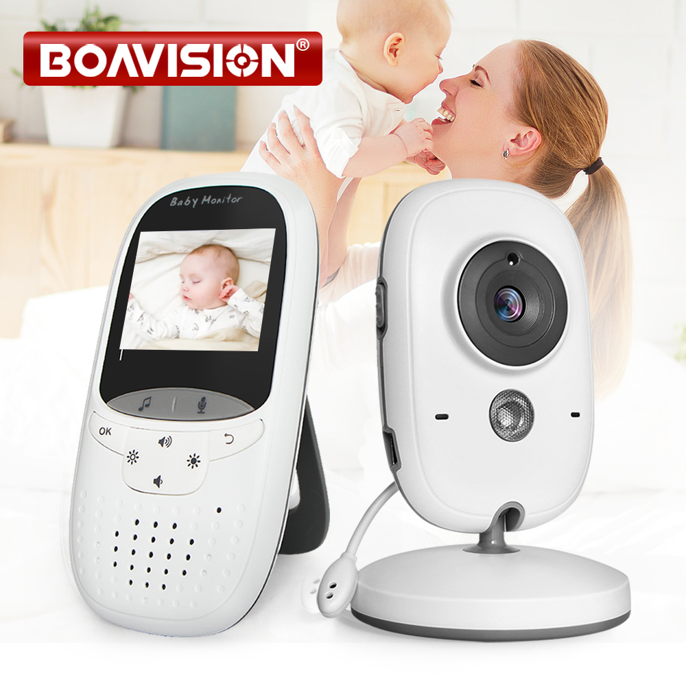 Monitor de bebé VB602 IR, Monitor de temperatura de visión nocturna, canciones de cuna, intercomunicador, modo VOX, vídeo, cámara de bebé, Walkie Talkie, niñera