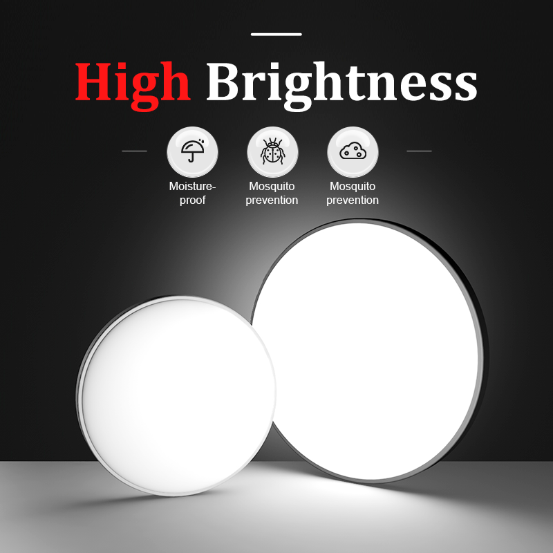 Led-plafondlamp Moderne plafondlamp IP65 Waterdicht Rond 30/18W Binnenverlichting voor badkamer Woonkamer Keuken Balkon 220V