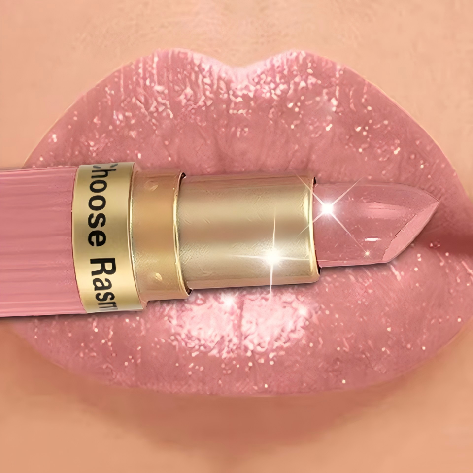 Batom de veludo com glitter rosa perolado metálico à prova d'água de longa duração fosco brilho diamante batom feminino maquiagem cosmética