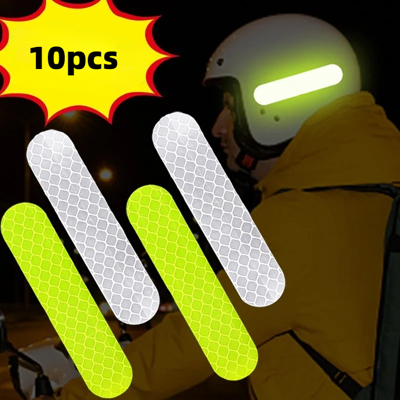 Nacht Sicherheit Warnung Reflektierende Aufkleber Anti-kollision Wasserdichte Reflektierende Streifen Helm Fahrrad Reflektierende Aufkleber Glow Tape