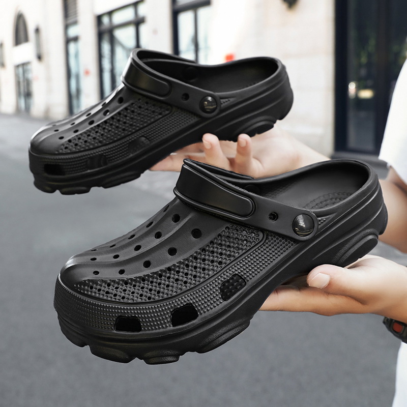 Pallene แฟชั่น Clogs สําหรับชาย EVA Light Hole รองเท้ากลางแจ้งชายรองเท้าแตะชายหาดบ้านห้องน้ํารองเท้า Unisex Casual สไลด์