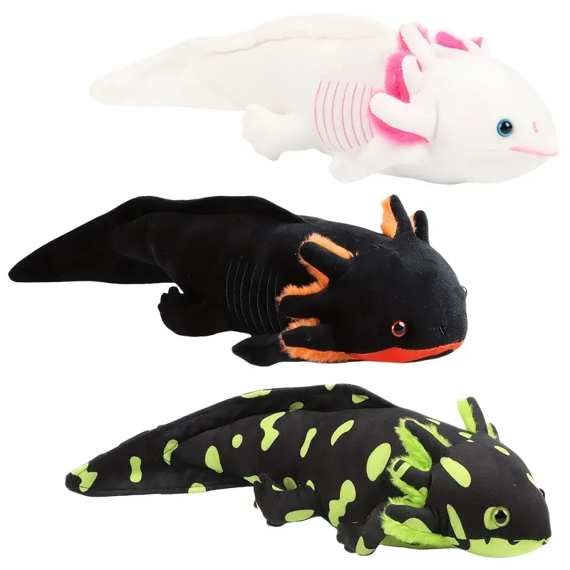 Плюшевая игрушка Kawaii Axolotl, мягкая плюшевая саламандра, шестигранный динозавр, плюшевая игрушка, украшение для дома, Детский Рождественский подарок, 42 см