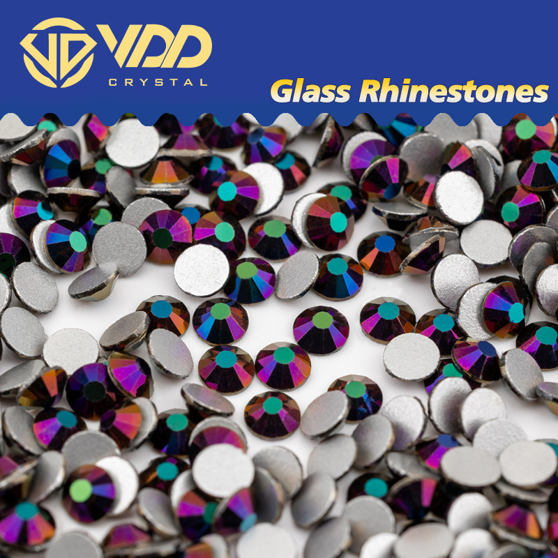 VDD 168 Blue Love Glass Rhinestones Crystal Flatback Glitter Diamond Strass Non-hotfix Stones Nail Art DIY Crafts Decorations
