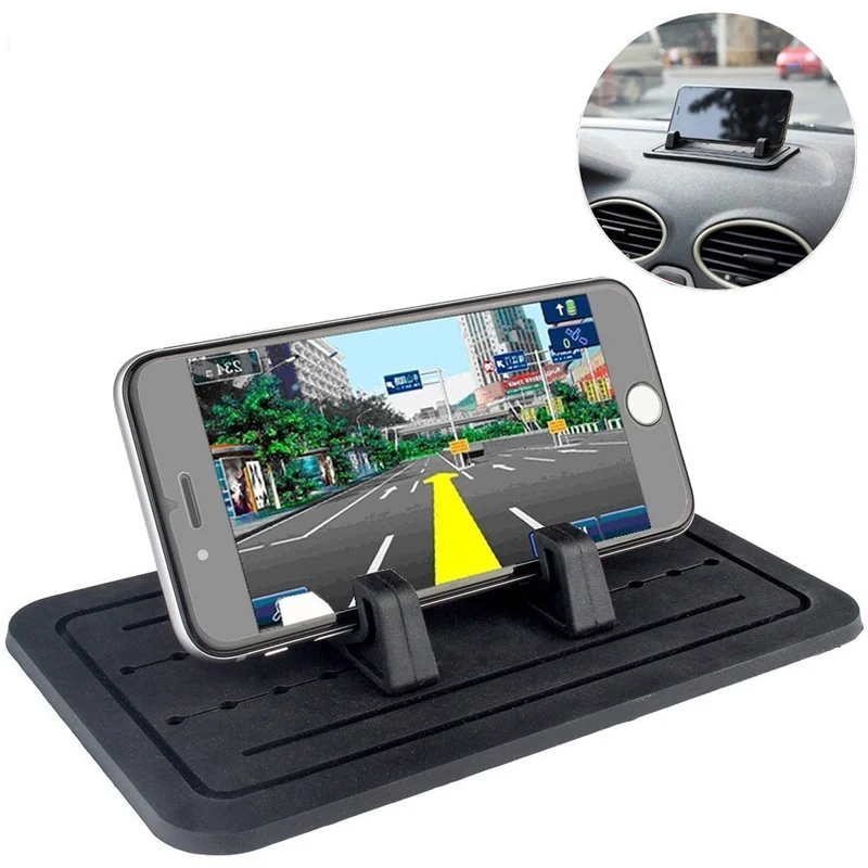 Auto Dashboard Telefoon Houder Pad Voor iPhone 16 15 Pro Max Samsung Xiaomi Pro Antislip antislip Mat Zachte Siliconen Mount Telefoon Stand