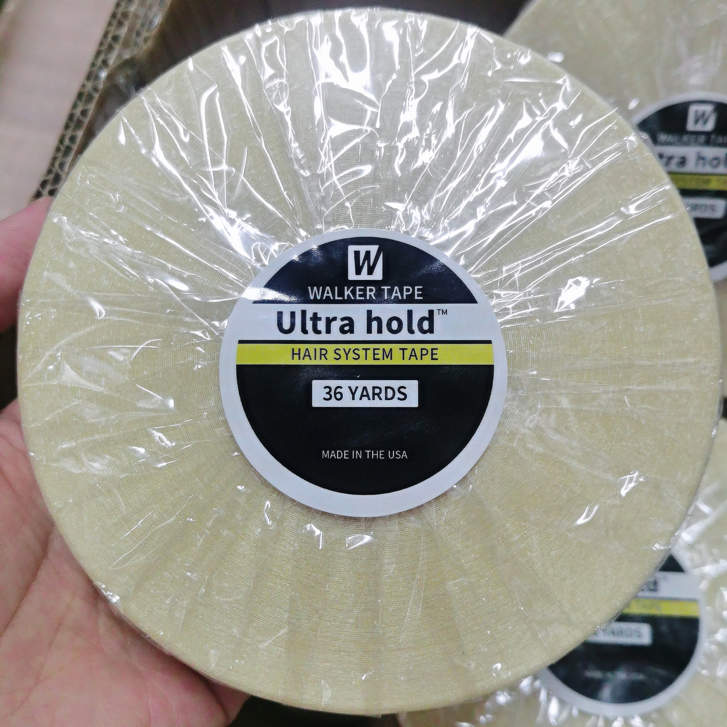 Colla per nastro per parrucca in pizzo per estensioni dei capelli Colla per nastro adesivo ultra resistente per 3 metri 12 metri 36 metri Colla per parrucca Nastro per capelli per toupet