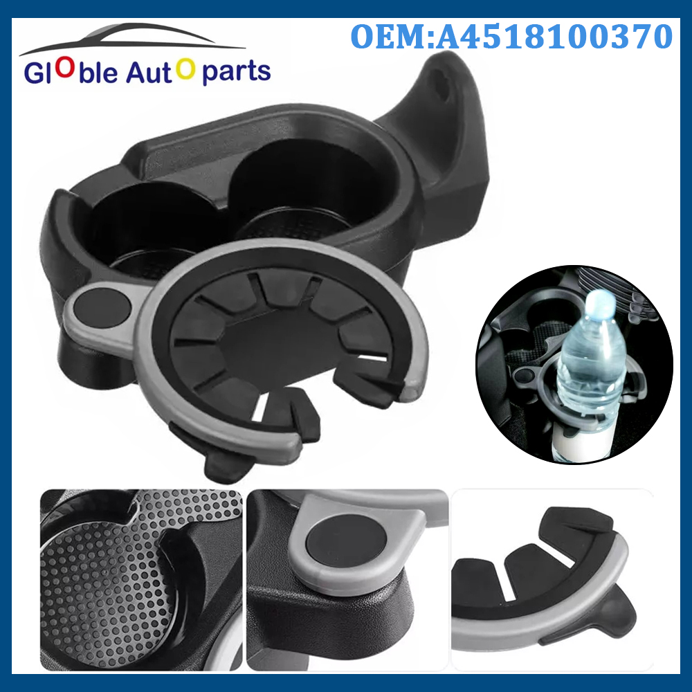 Nowość dla Mercedes-Benz Smart Fortwo 450 451 A451ev C451 Konsola środkowa samochodu Kubek na wodę Uchwyt na butelkę z napojem Taca na monety A 4518100370