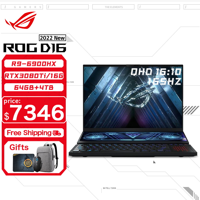 ASUS ROG Zephyrus Duo 16 игровой ноутбук AMD Ryzen 9 6900HX 32 Гб 4 ТБ SSD