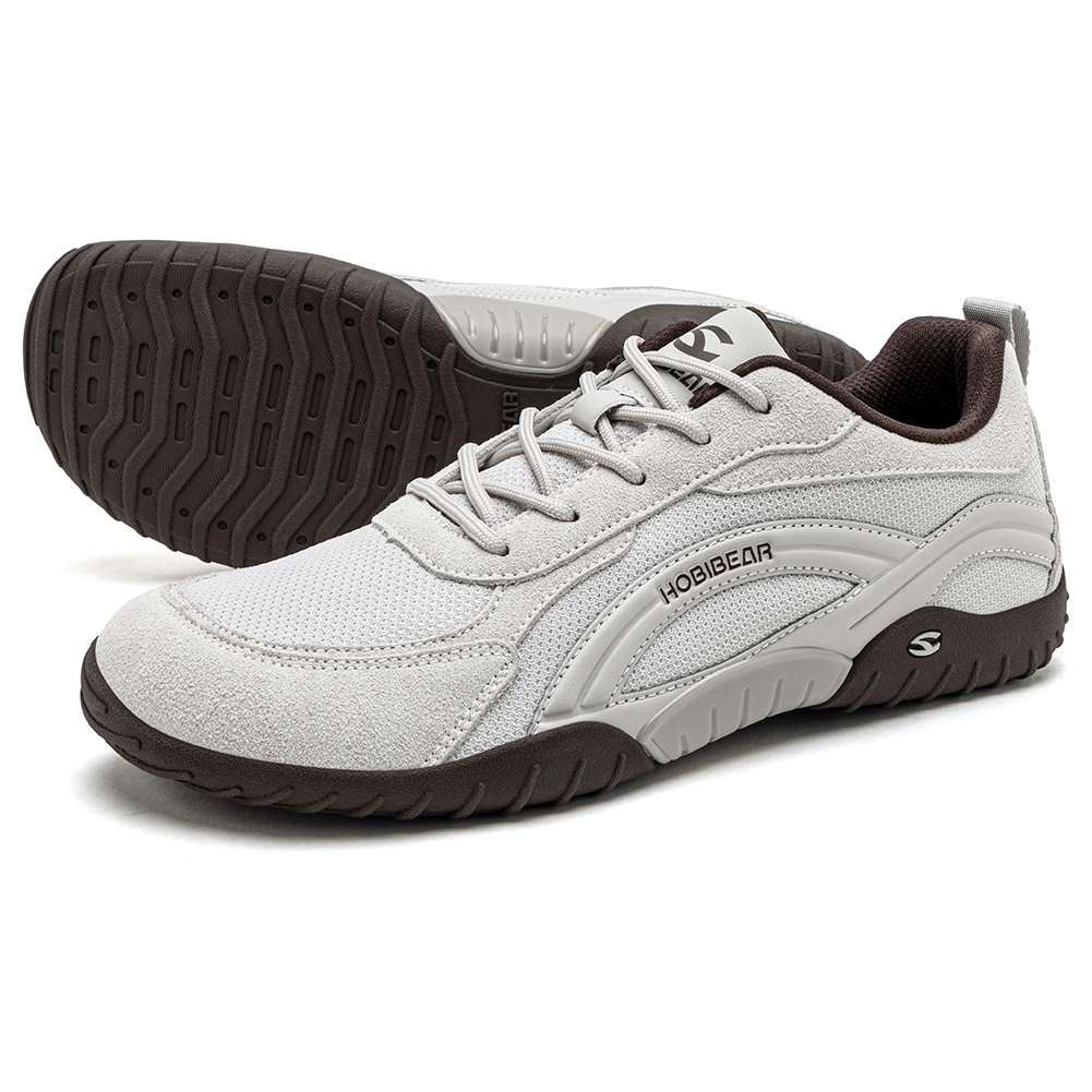 Chaussures de randonnée HOBIBEAR à bout large unisexe, baskets de trail running et de marche minimalistes à talon plat pour l'extérieur et les voyages