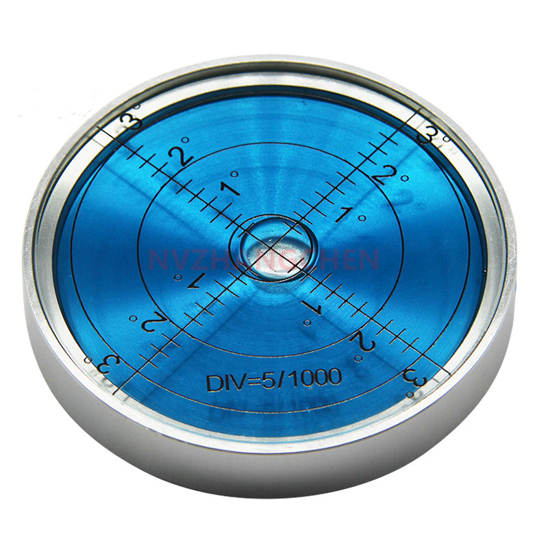 60X10MM Medidor magnético Mini cuenta de nivel de Metal burbuja Horizontal burbuja de equilibrio de nivel de burbuja de alta precisión para el hogar Diy