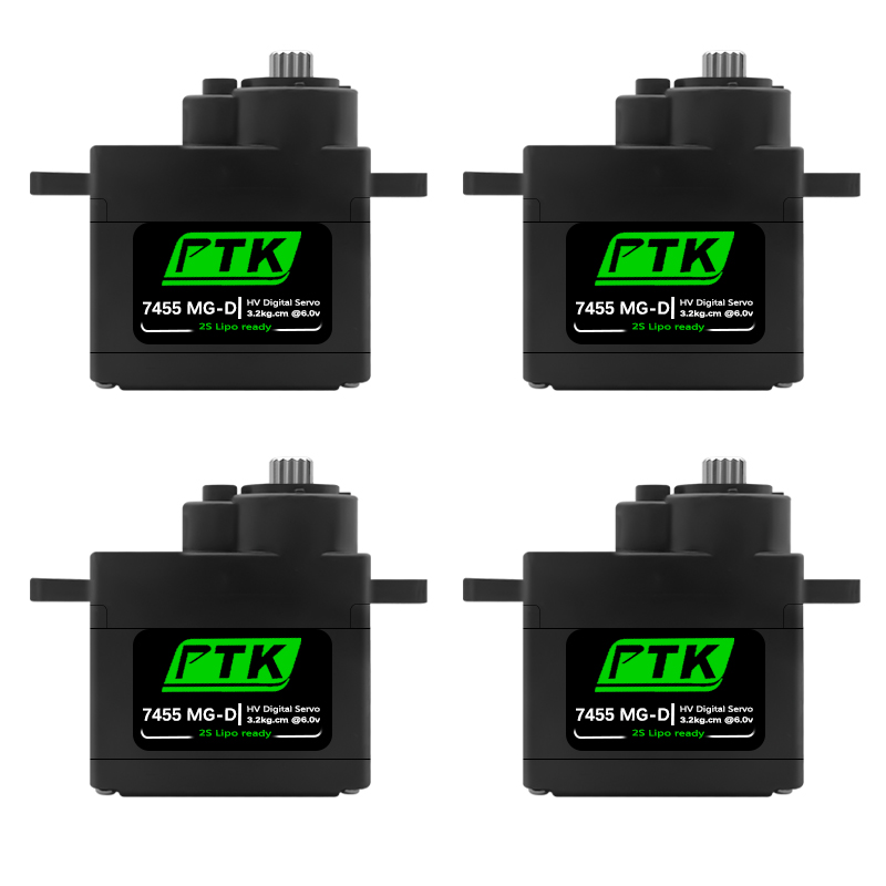 PTK 7455MG-D Servo 12g Digital Servo mit Metallgetriebe für EPP F3P Segelflugzeug RC Modellauto Hubschrauber Flugzeug Hitec HS-65 gleicher Stufe