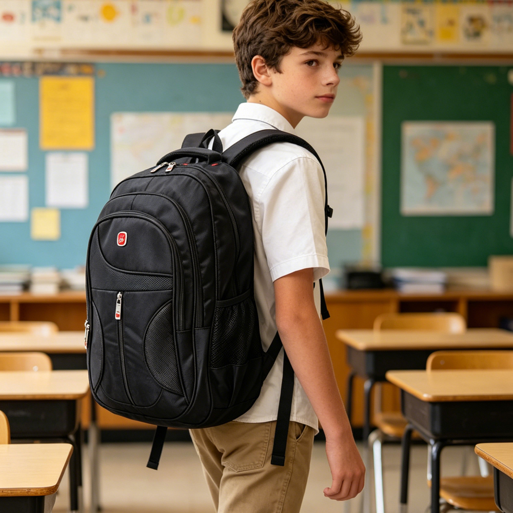 Stylish Business Backpack for Men Waterproof 15.6 Inch Flap Laptop Backpack Multiple Pockets Casual Daypack for Work School Multi-Compartment Design for Daily Commute & Weekend Trips