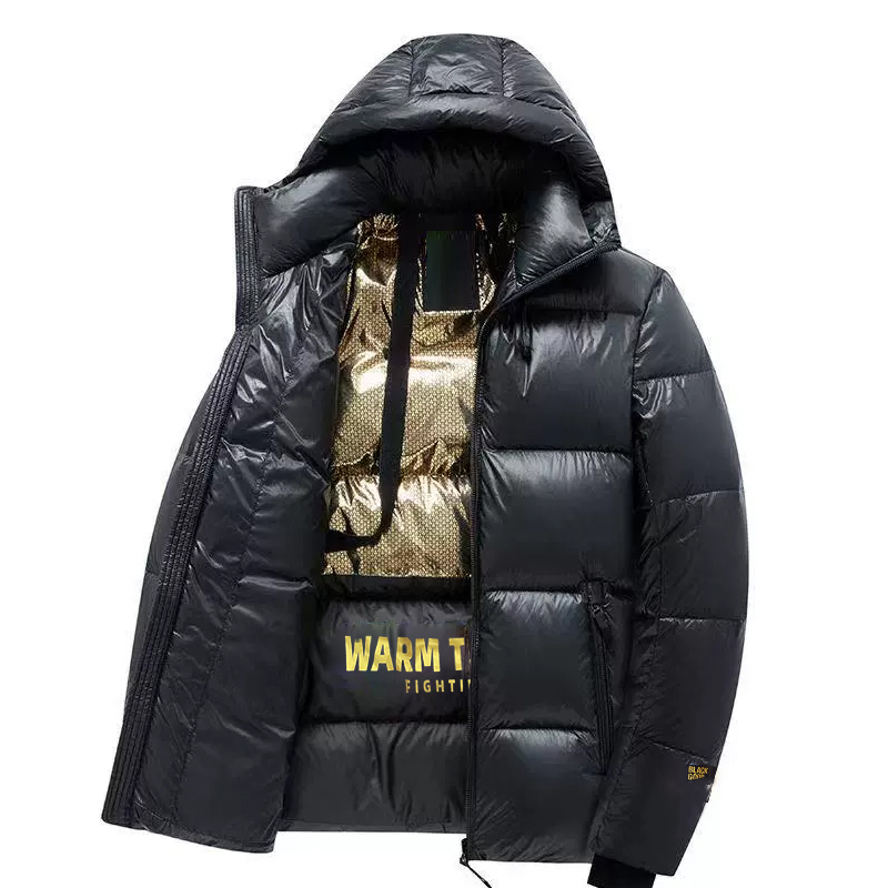 Neue Herren Kapuze Herbst Winter wind dichte warme Puffer Parkas Mantel männliche Outwear einfarbige Top dicke Daunen Parkas Kleidung