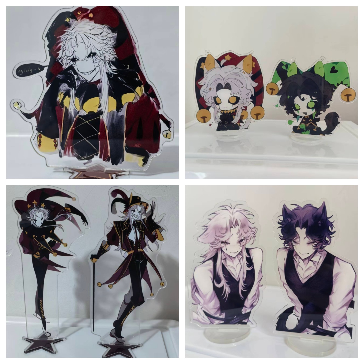 ゲームザ・フリーク・サーカスピエロコスプレフィギュアスタンドアクリルスタンディングプレートモデルデスクトップオーナメントアクセサリー装飾小道具